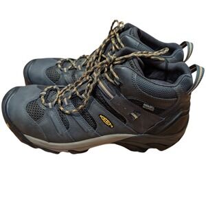 Keen Utility Flint II Mid Waterproof Work Boots Mens 14D Grey Black 1018079D